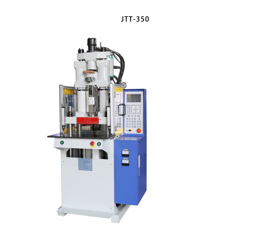 Piccola macchina di stampaggio a iniezione verticale in plastica 380V per cavo di alimentazione JTT-350