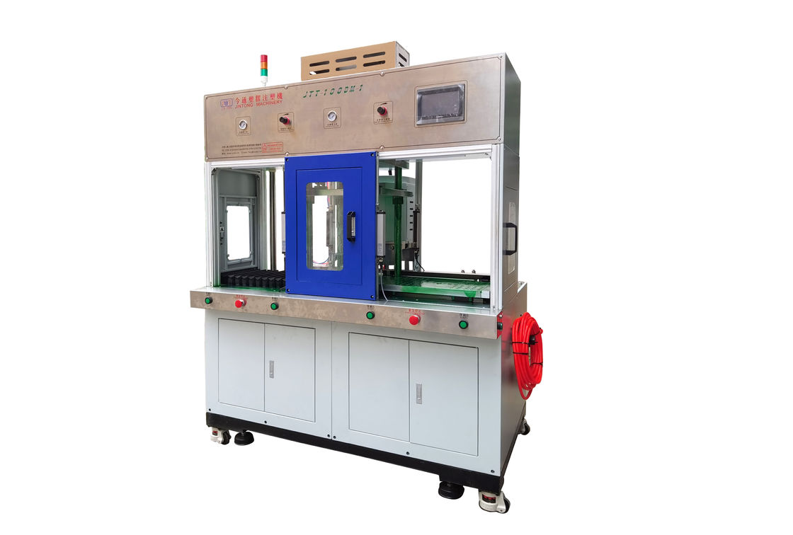 Macchina per lo stampaggio ad iniezione a bassa pressione a caldo 3.7KW con tavolo a doppio scivolo JTT-100-DM
