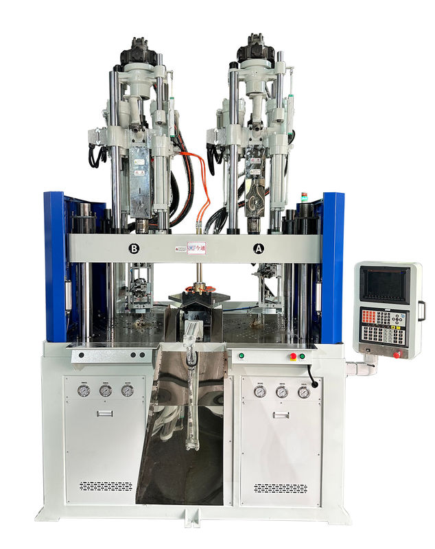 240 tonnellate doppio colore / materiale macchina di stampaggio a iniezione verticale per manico